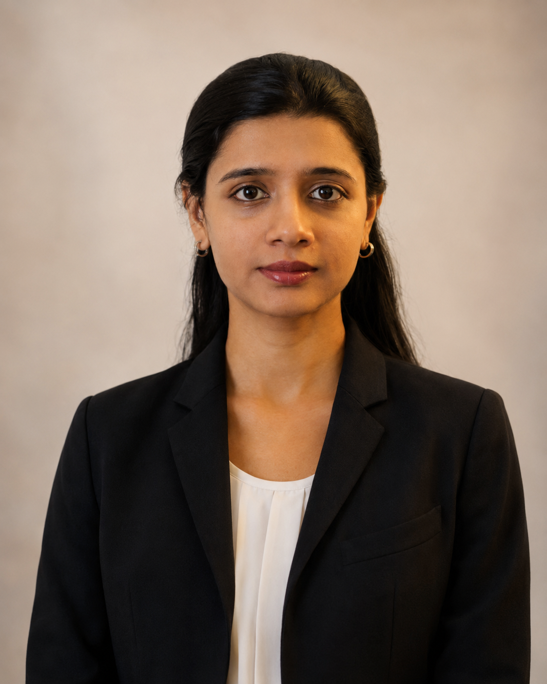 Professional portrait of Aarya Krishnan Rajalakshmi, MD